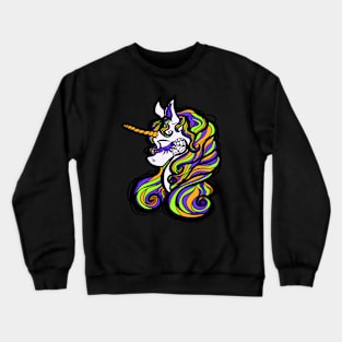 Halloween Unicorn Light Version Crewneck Sweatshirt